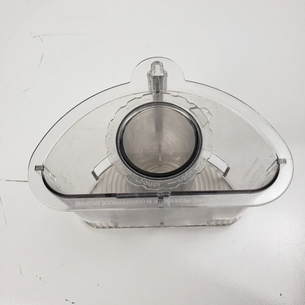 Cuisinart DLC-2009CBH Large Pusher Food Processor Replacement Part Clear Plastic